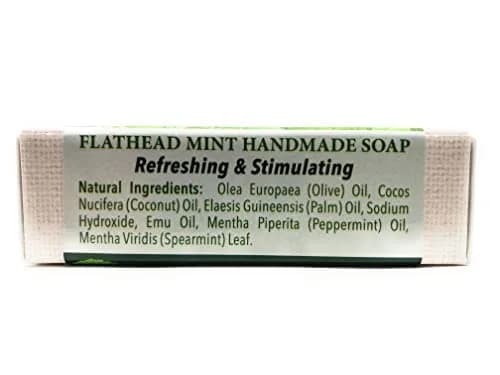 Montana Emu Ranch Flathead Mint Handmade Soap 3.5 oz (99 g) | Natural Ingredients for Normal to Dry Skin thumbnail 4