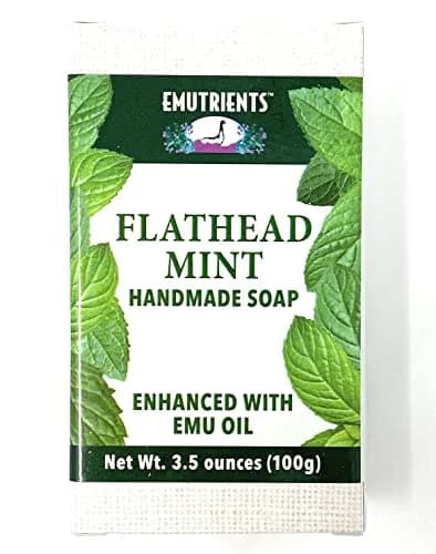 Montana Emu Ranch Flathead Mint Handmade Soap 3.5 oz (99 g) | Natural Ingredients for Normal to Dry Skin thumbnail 2