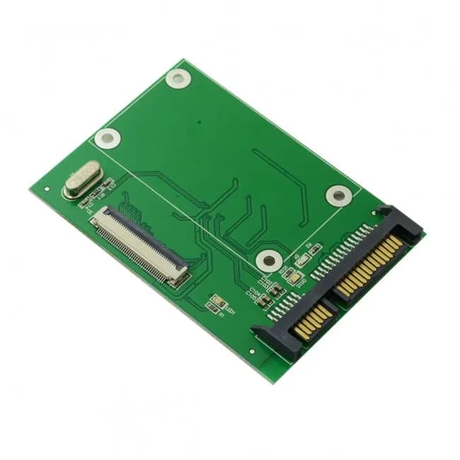 chenyang 40 Pin ZIF CE 1.8 Inch SSD/HDD to SATA Adapter PCB Board with LIF Flat Cable | Supports 1.8" ZIF SSD & HDD thumbnail 1