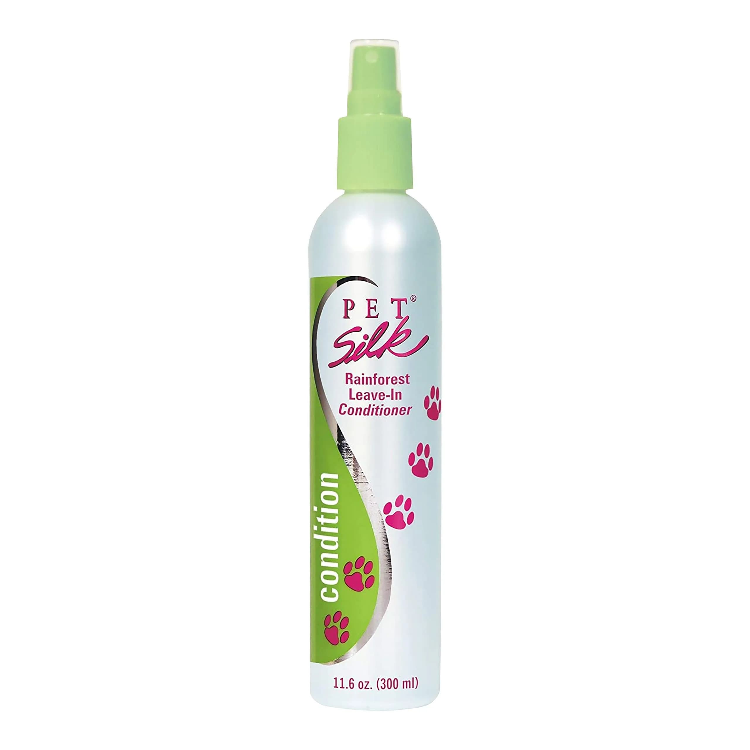Pet Silk Rainforest Clean Scent Leave-in Conditioner 11.6oz | Long-Lasting Fragrance & Detangler for All Pets