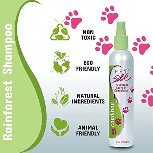 Pet Silk Rainforest Clean Scent Leave-in Conditioner 11.6oz | Long-Lasting Fragrance & Detangler for All Pets thumbnail 5