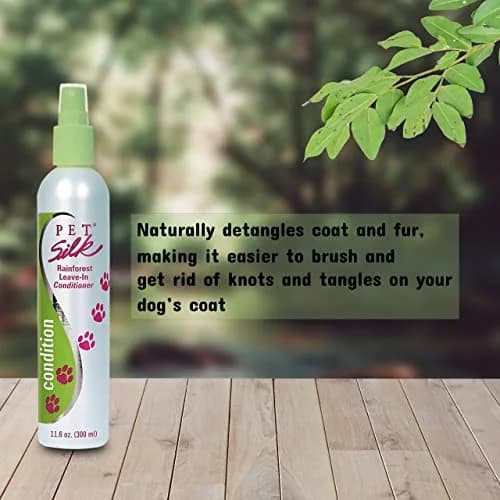 Pet Silk Rainforest Clean Scent Leave-in Conditioner 11.6oz | Long-Lasting Fragrance & Detangler for All Pets thumbnail 6