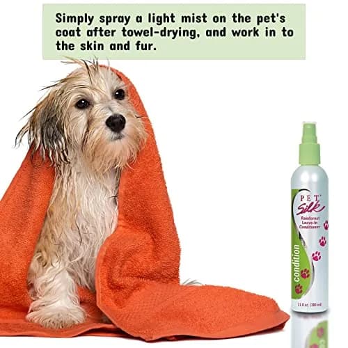 Pet Silk Rainforest Clean Scent Leave-in Conditioner 11.6oz | Long-Lasting Fragrance & Detangler for All Pets thumbnail 2