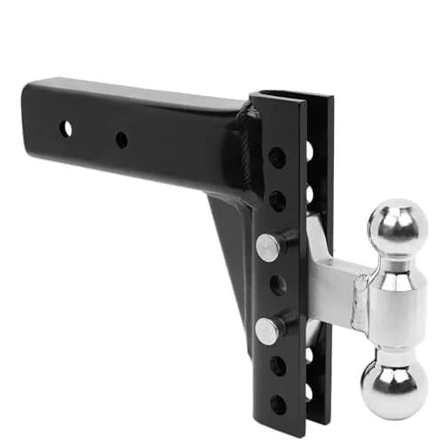 Andersen Hitches EZ Hitch 8 Inch Drop Rise Adjustable Ball Mount 2 Inch Shank 2 x 2-5/16 Combo Ball 10K 14K GTWR thumbnail 2