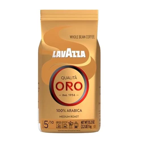 Lavazza Qualitá Oro Whole Bean Blend 2.2 Pound | Medium Roast, 100% Arabica, Fruity & Aromatic thumbnail 1