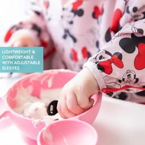 Bumkins Sleeved Bib Mario & Luigi 6-24 Months | Waterproof Fabric Feeding Smock thumbnail 4