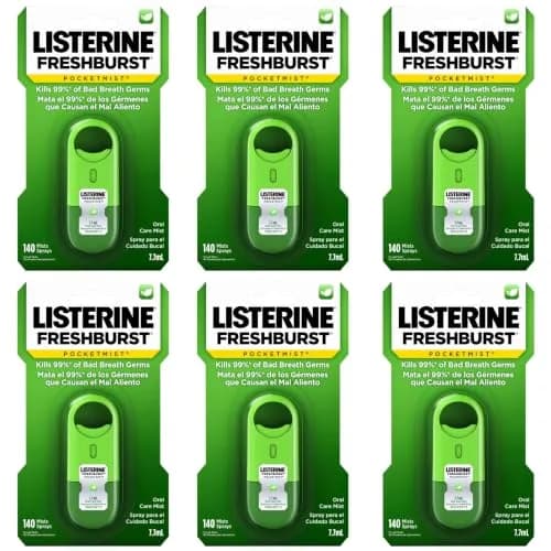 Listerine Freshburst Pocketmist Oral Care Mist 7.7mL (0.26 Fl Oz) | Kills 99% of Bad Breath Germs thumbnail 1
