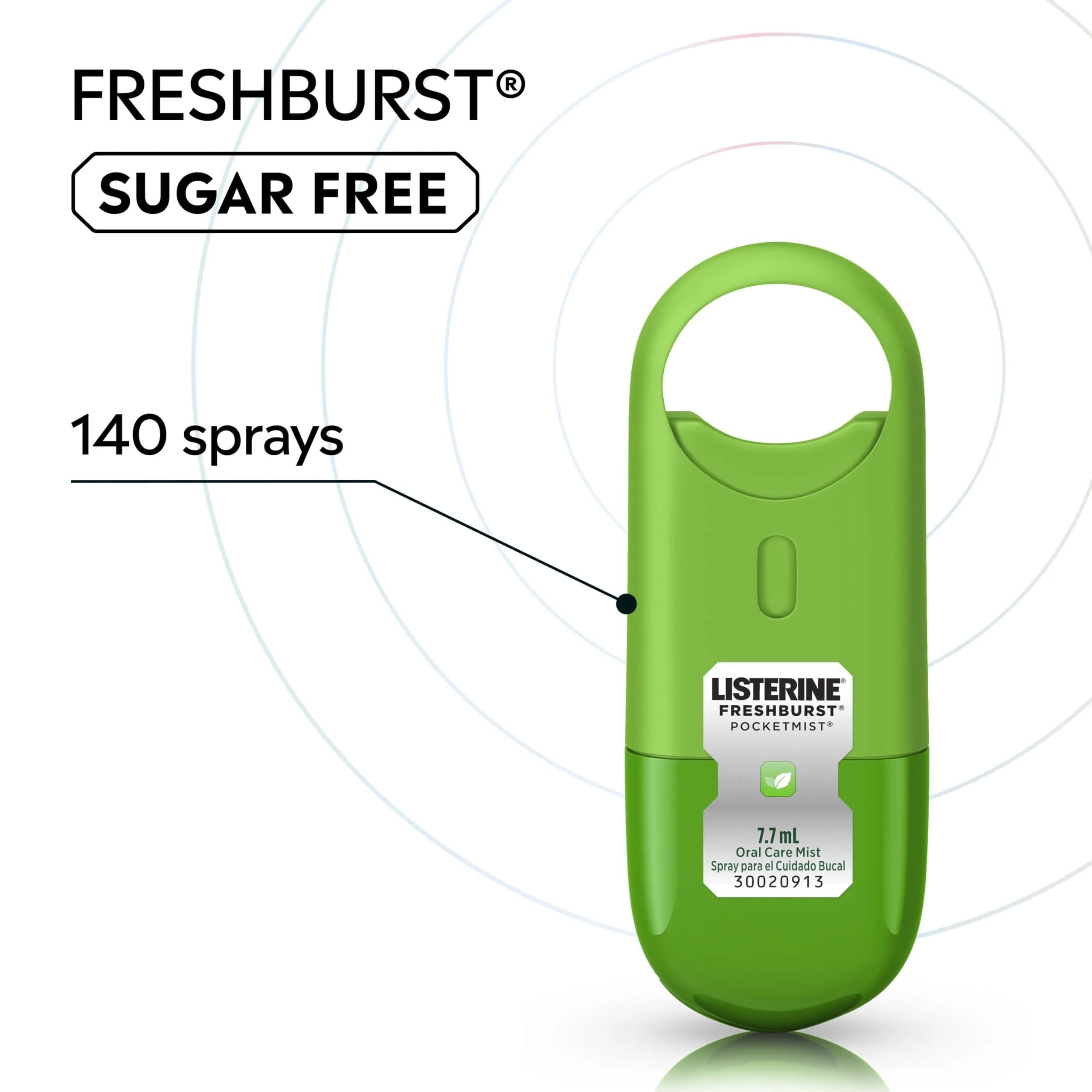 Listerine Freshburst Pocketmist Oral Care Mist, 0.26 Fl Oz (Pack of 6) - Kills 99% Bad Breath Germs - view 2