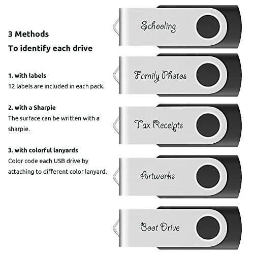 Enfain 8GB USB Flash Drive 10 Pack | Reliable Data Storage with Metal Swivel Cap in Bulk thumbnail 7