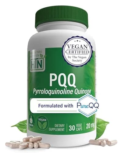 Health Thru Nutrition PQQ 20mg Pyrroloquinoline Quinone 30 Capsules | Supports Mitochondrial Biogenesis thumbnail 1