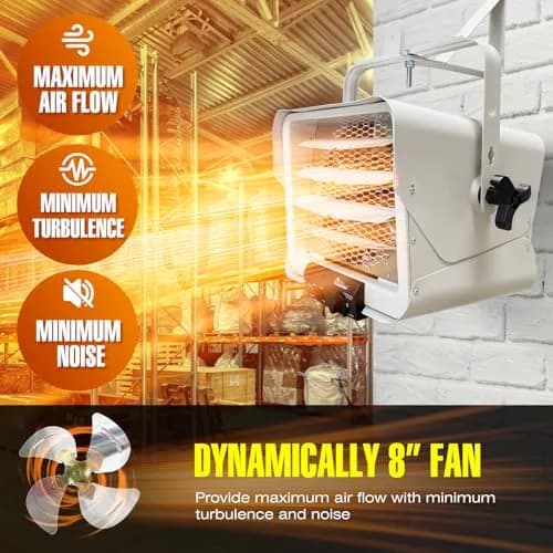 DR. INFRARED HEATER DR-966 240-Volt Hardwired Shop Garage Commercial Heater, 6000 Watt | Efficient Infrared Heating for Garages & Warehouses thumbnail 4