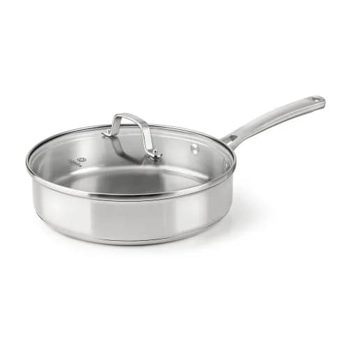 Calphalon Classic Stainless Steel Cookware Saute Pan, 3 Quarts | Impact-bonded aluminum base, oven safe to 450°F, dishwasher friendly thumbnail 1