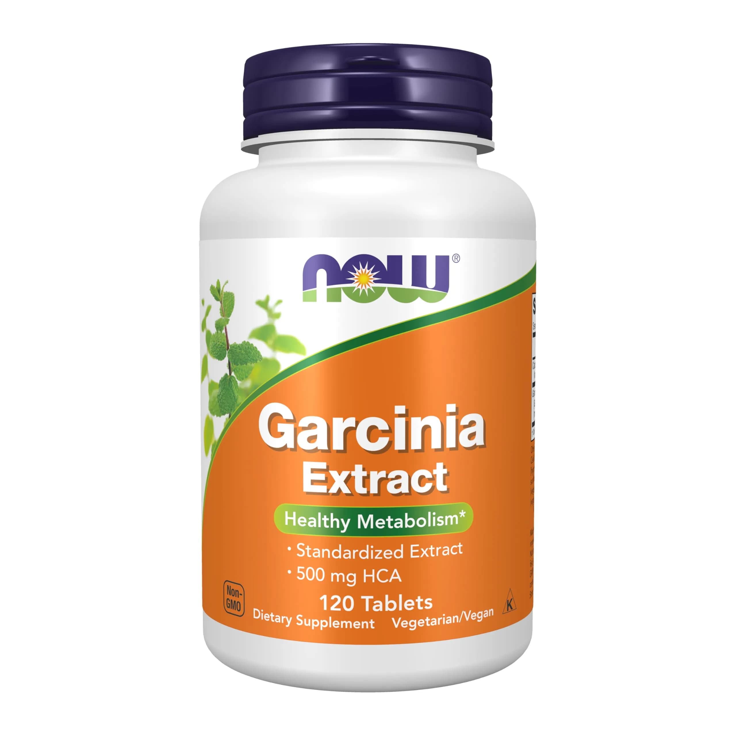 NOW Foods Garcinia Cambogia 1,000 mg Tablets | Healthy Metabolism & Weight Loss Support — Brown W/Brown Speckles