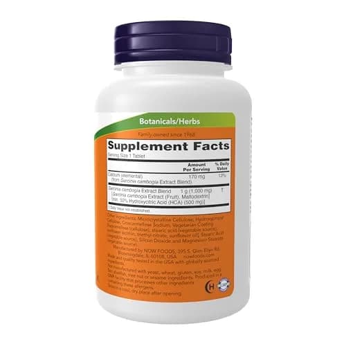 NOW Foods Garcinia Cambogia 1,000 mg Tablets | Healthy Metabolism & Weight Loss Support thumbnail 2