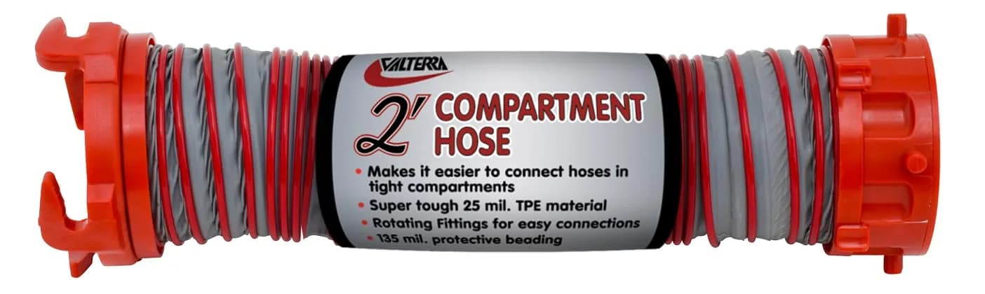 Valterra D04-0402 Viper Compartment Hose - 2' | UV Protected, Puncture Resistant, -20°F Flexibility