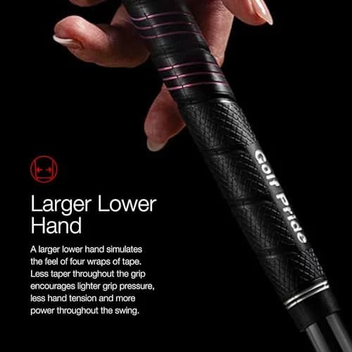 Golf Pride CP2 Wrap Golf Club Grip Black Standard 1 Pack | Soft Feel with Inner Control Core for Reduced Tension thumbnail 5