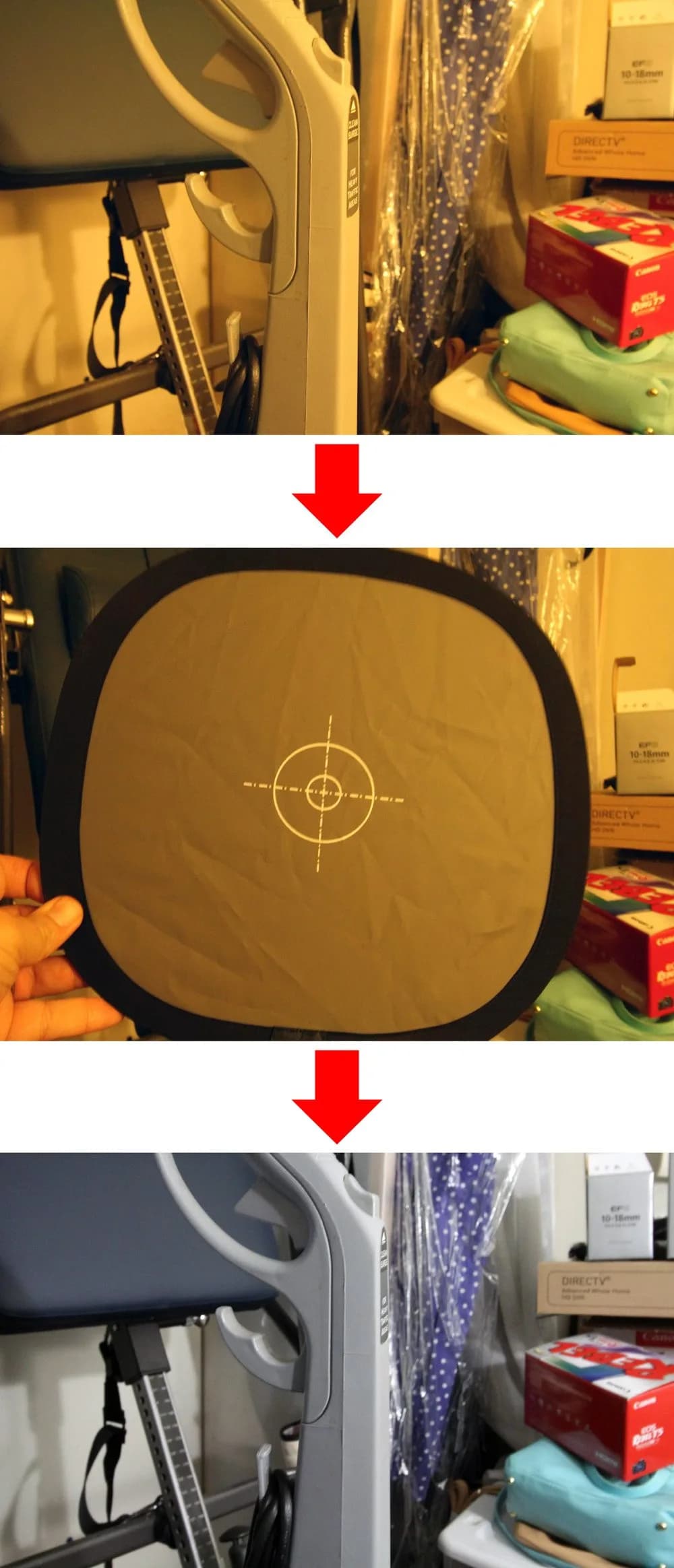 Lightdow 12 x 12 Inch (30 x 30 cm) White Balance 18% Gray Reference Reflector with Carry Bag | Photography Color Accuracy Target - view 6