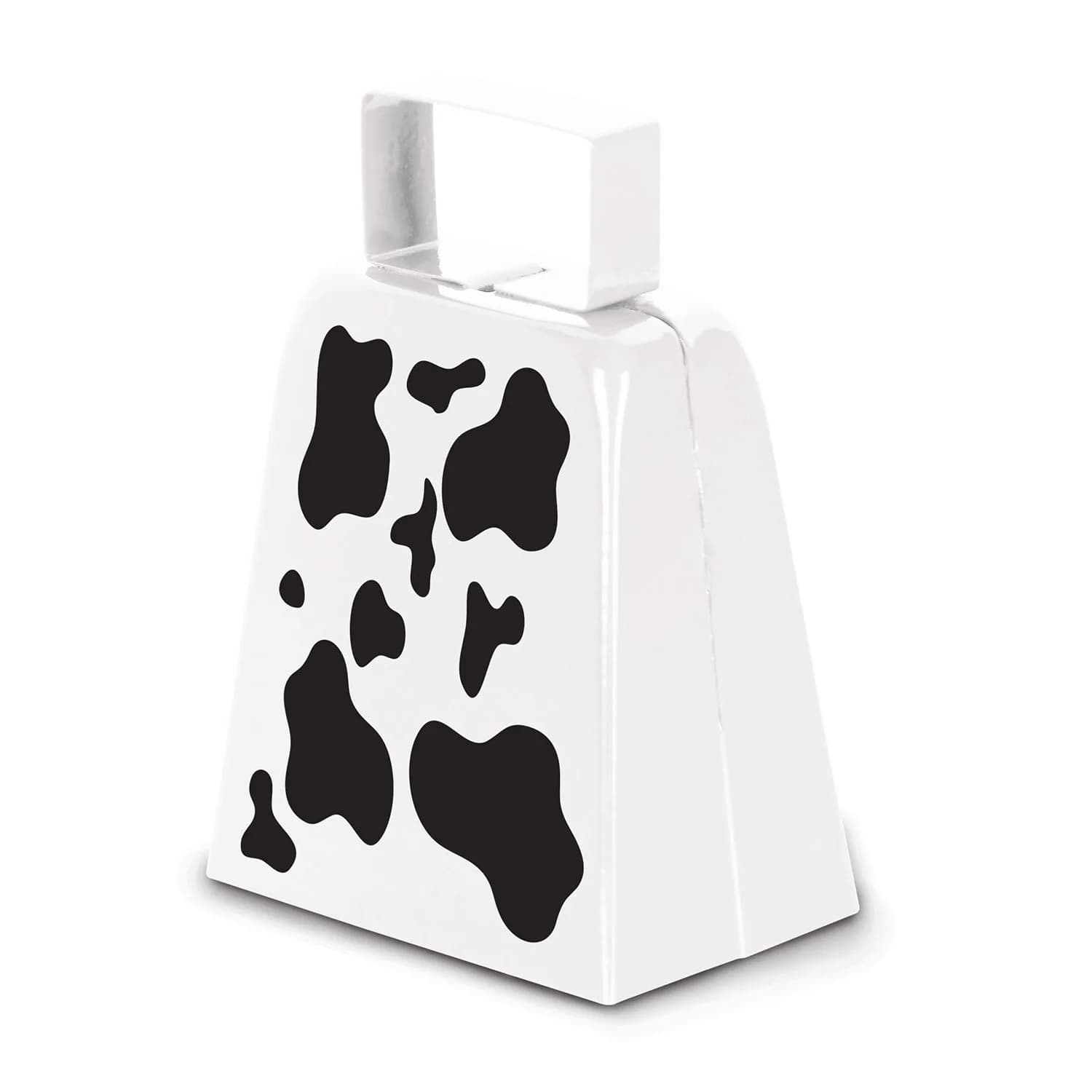 Beistle Cow Print Cowbell 4 Inch | Western Party Accessory - main product image