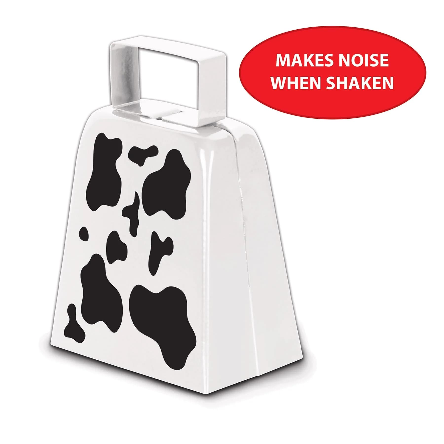 Beistle Cow Print Cowbell 4 Inch | Western Party Accessory - view 4