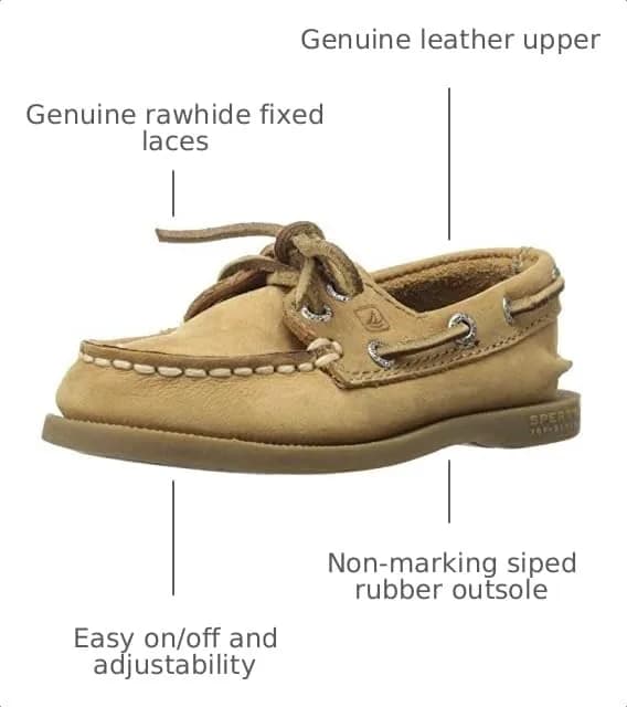 Sperry Boys Authentic Original Slip on Boat Shoe, Sahara, 4 Big Kid US | Classic American Style for Kids thumbnail 4