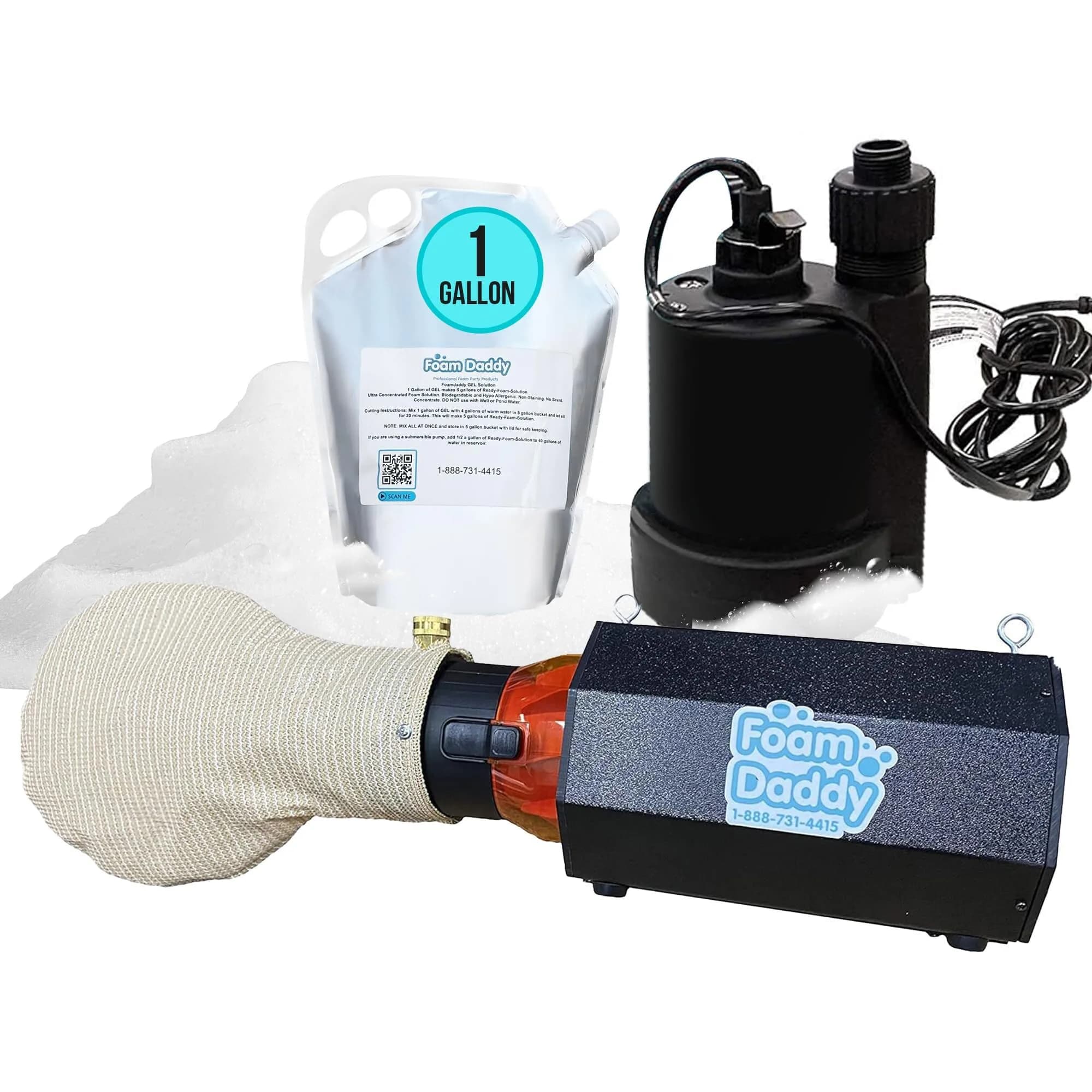 Foam Daddy Foam Machine with Foam Gel | Creates 200 Gallons for Events & Parties