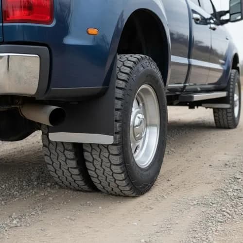 UltimateFlap 20 Inch Rear Dually Mud Flap with Stainless Steel Weight | Heavy Duty Mud Guard for Trucks thumbnail 6