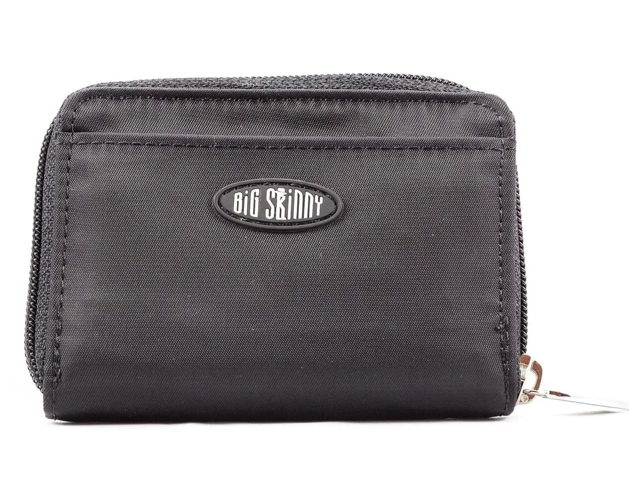 Big Skinny Polka Accordion Card Case Wallet Black 10.8 cm (4.25 Inch) | Holds 30 Cards - main product image