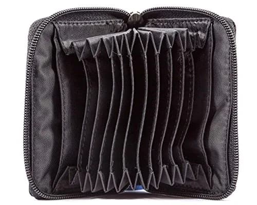 Big Skinny Polka Accordion Card Case Wallet Black 10.8 cm (4.25 Inch) | Holds 30 Cards thumbnail 6
