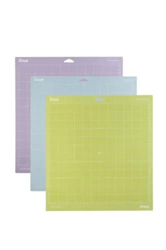 Cricut Variety Pack Cutting Mats 12"x12" (3-Pack) | LightGrip, StandardGrip, StrongGrip for Cricut Maker & Explore — 12x12