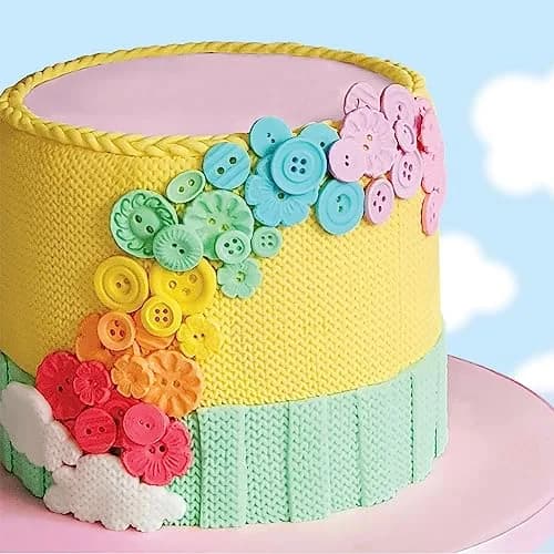Katy Sue Buttons Silicone Mold For Cake Decorating & Craft | 24 Button Shapes, Food-Grade Silicone, Oven & Dishwasher Safe thumbnail 2
