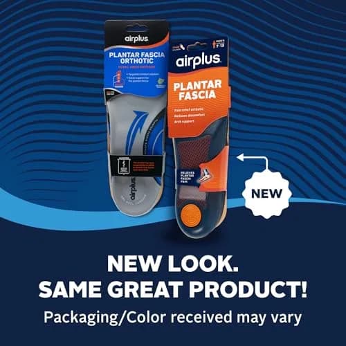 Airplus Plantar Fasciitis Orthotic 3/4 Length Shoe Insole - Men's 7-12 (22.5cm L x 8.7cm W x 1.9cm H) | APMA Certified for Foot Health thumbnail 2