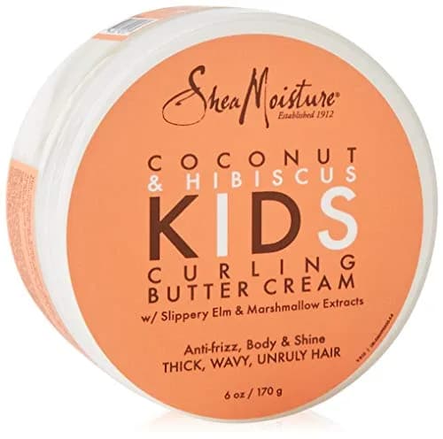 Shea Moisture Coconut & Hibiscus Kids Curling Butter Crème 6 oz | Natural Curl Styling & Moisturizer thumbnail 1