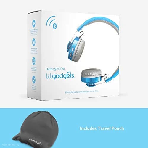 LilGadgets Untangled Pro Bluetooth Headphones - Ages 4+ | Volume-Limited Kids Headphones for School with SharePort & Mic thumbnail 6