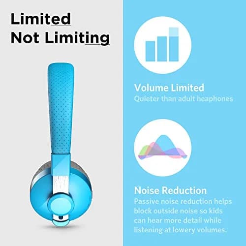 LilGadgets Untangled Pro Bluetooth Headphones - Ages 4+ | Volume-Limited Kids Headphones for School with SharePort & Mic thumbnail 4