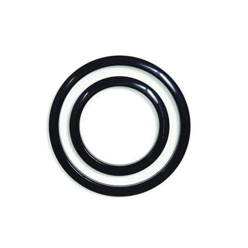 Gibraltar 5" Port Hole Protector Rings | Bass Drum Head Protection, Black Finish, Easy Snap-On Fit thumbnail 1