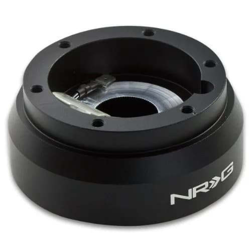 NRG Innovations SRK-181H Short Hub Adapter for Volkswagen Jetta, Golf, Corrado, Passat & Ibiza | Black Aluminum thumbnail 1