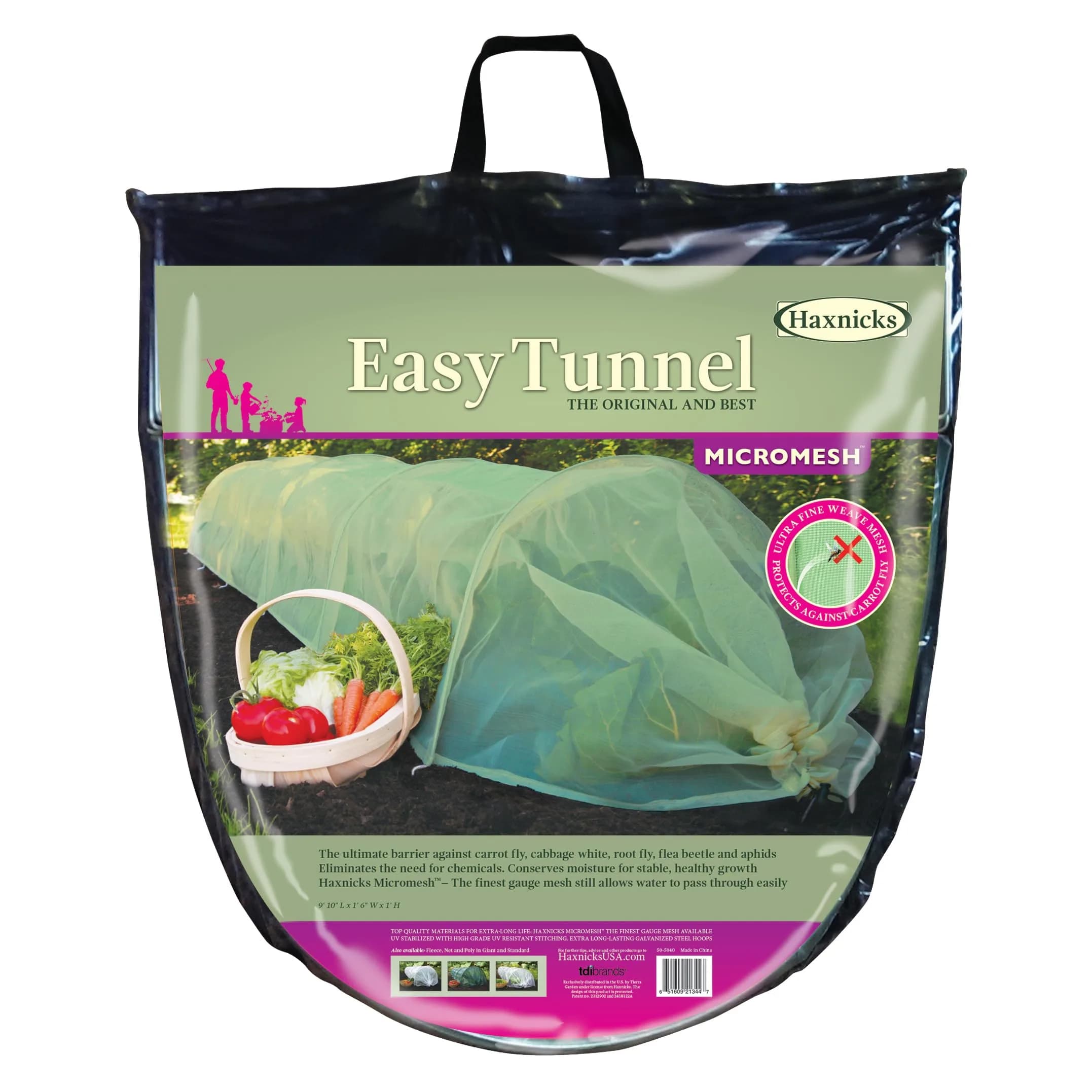 Haxnicks Easy Micromesh Tunnel Garden Cloche Standard Protects Plants & Flowers