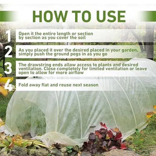 Haxnicks Easy Micromesh Tunnel Garden Cloche Standard Protects Plants & Flowers thumbnail 8
