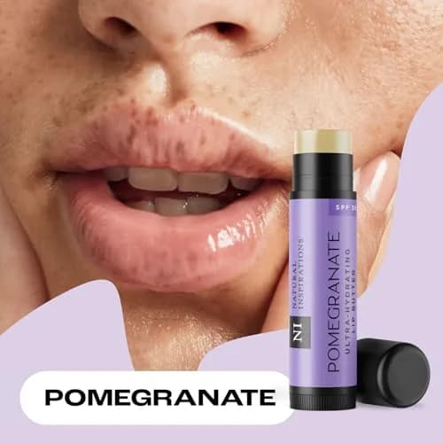 Natural Inspirations Pomegranate SPF 30 Lip Butter 0.15oz | Organic Moisturizer with Sun Protection thumbnail 4