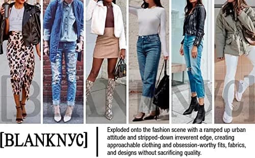 [BLANKNYC] Girls 7-16 Skinny Jean, White Lines, 10 | Mid Rise Skinny Denim for Girls thumbnail 2