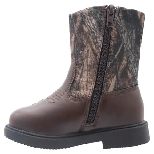 Northside Partner Cowboy Boot, Brown Camo, 2 M US Little Kid | Rugged Outdoor Western Style thumbnail 6