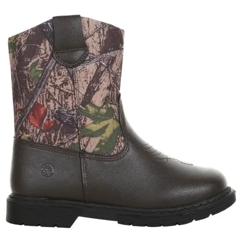 Northside Partner Cowboy Boot, Brown Camo, 2 M US Little Kid | Rugged Outdoor Western Style thumbnail 2