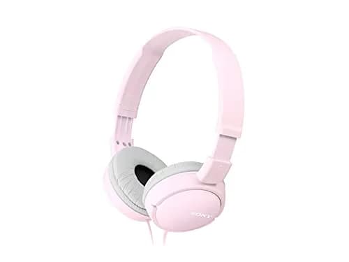Sony MDRZX110 Wired On-Ear Headphones, Pink | 30mm Drivers, Lightweight Comfort, Tangle-Free Cord thumbnail 1