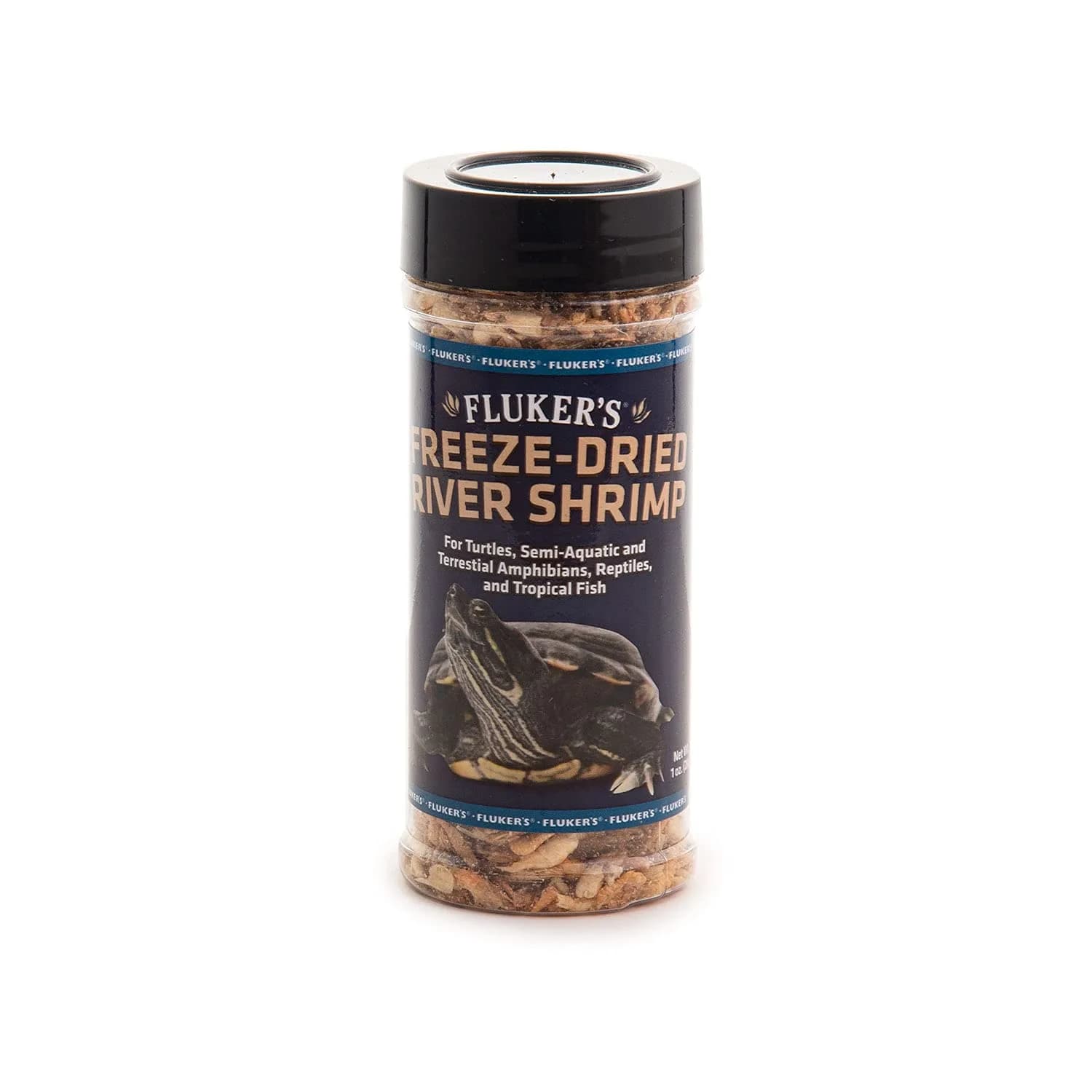 Fluker's Freeze Dried Mealworms 48g (1.7 oz) | Nutrient-Rich Pet Food for Reptiles, Birds, Fish, Hedgehogs — River Shrimp, 1oz