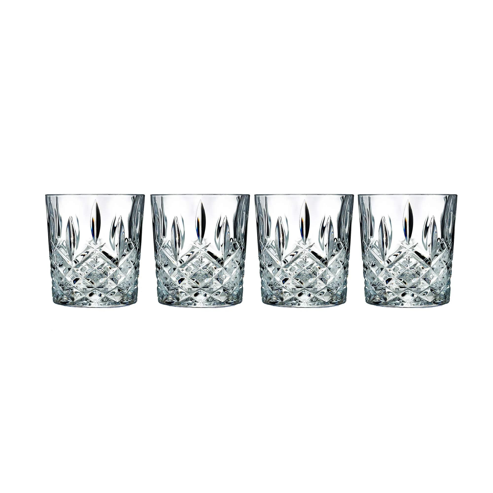 Marquis by Waterford Markham Double Old Fashioned Glasses Set of 4, 11 oz, Clear