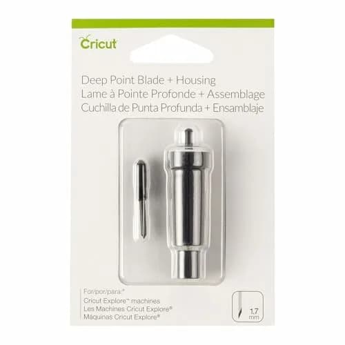 Cricut Deep Point Blade + Housing, Black | Cuts Materials up to 1.5mm Thickness thumbnail 1