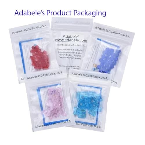 Adabele 100pcs Crystal Beads 4mm | Faceted Cube Glass for Jewelry & Crafts thumbnail 9