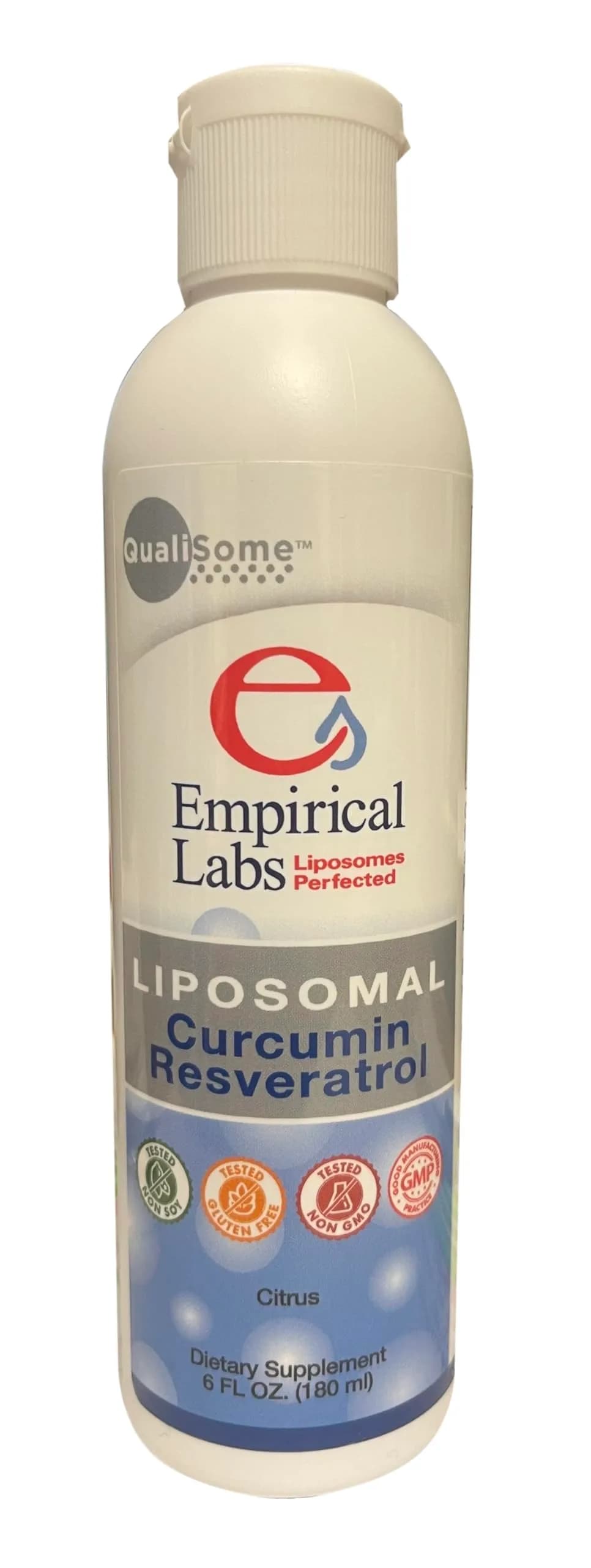Empirical Labs Liposomal Structured Curcumin/Resveratrol Liquid 177ml (6 fl.oz) | Gluten-Free Herbal Supplement - main product image
