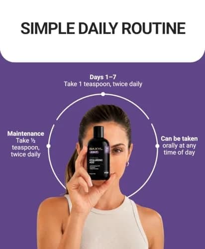 BAXYL Liquid Hyaluronic Acid Supplement for Joint & Skin, 6 Oz | Fast Absorbing, Vegan, Gluten-Free thumbnail 7