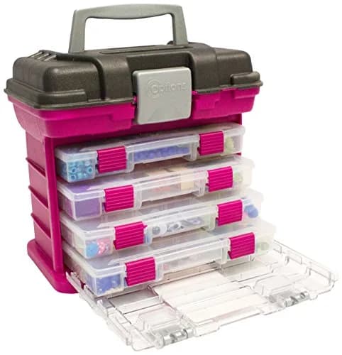 Creative Options Grab'n'Go Rack System, Small | Portable Craft Organizer with Acrylic Windows thumbnail 1